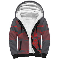 Custom New Caledonia Football Sherpa Hoodie Allez Les Cagous Grey Version - Polynesian Pride