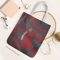 Custom New Caledonia Football Tote Bag Allez Les Cagous Grey Version - Polynesian Pride
