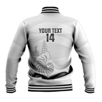 Custom New Caledonia Football Baseball Jacket Allez Les Cagous White Version - Polynesian Pride