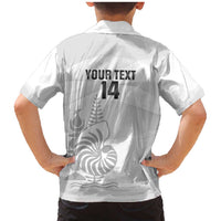 Custom New Caledonia Football Family Matching Mermaid Dress and Hawaiian Shirt Allez Les Cagous White Version - Polynesian Pride