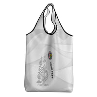 Custom New Caledonia Football Grocery Bag Allez Les Cagous White Version - Polynesian Pride