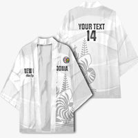 Custom New Caledonia Football Kimono Allez Les Cagous White Version - Polynesian Pride
