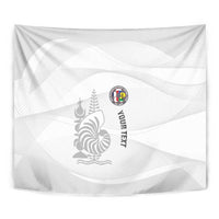 Custom New Caledonia Football Tapestry Allez Les Cagous White Version - Polynesian Pride