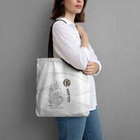 Custom New Caledonia Football Tote Bag Allez Les Cagous White Version - Polynesian Pride