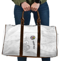 Custom New Caledonia Football Travel Bag Allez Les Cagous White Version - Polynesian Pride
