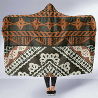Bula Fiji Tapa Hooded Blanket Fijian Masi Vintage Vibes - Polynesian Pride