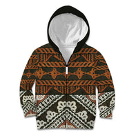 Bula Fiji Tapa Kid Hoodie Fijian Masi Vintage Vibes - Polynesian Pride