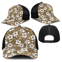 Kuvui Bula Fiji Baseball Net Cap Fijian Tapa Seamless Hibiscus - Polynesian Pride