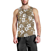 Kuvui Bula Fiji Men Tank Top Fijian Tapa Seamless Hibiscus - Polynesian Pride