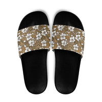 Kuvui Bula Fiji Slide Sandals Fijian Tapa Seamless Hibiscus - Polynesian Pride