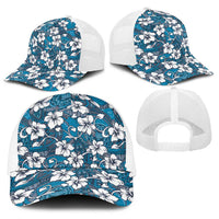 Karakarawa Bula Fiji Baseball Net Cap Fijian Tapa Seamless Hibiscus - Polynesian Pride