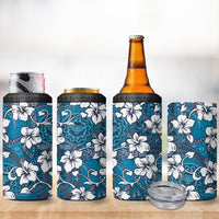 Karakarawa Bula Fiji 4 in 1 Can Cooler Tumbler Fijian Tapa Seamless Hibiscus - Polynesian Pride