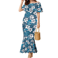Karakarawa Bula Fiji Family Matching Mermaid Dress and Hawaiian Shirt Fijian Tapa Seamless Hibiscus - Polynesian Pride