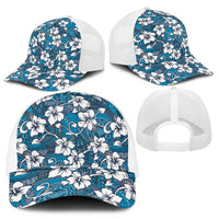 Karakarawa Bula Fiji Mesh Trucker Cap Fijian Tapa Seamless Hibiscus - Polynesian Pride