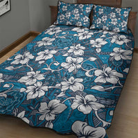 Karakarawa Bula Fiji Quilt Bed Set Fijian Tapa Seamless Hibiscus - Polynesian Pride