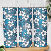 Karakarawa Bula Fiji Skinny Tumbler Fijian Tapa Seamless Hibiscus - Polynesian Pride