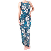 Karakarawa Bula Fiji Tank Maxi Dress Fijian Tapa Seamless Hibiscus - Polynesian Pride