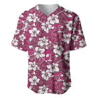 Piqi Bula Fiji Baseball Jersey Fijian Tapa Seamless Hibiscus - Polynesian Pride