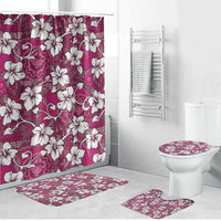 Piqi Bula Fiji Bathroom Set Fijian Tapa Seamless Hibiscus - Polynesian Pride
