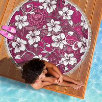 Piqi Bula Fiji Beach Blanket Fijian Tapa Seamless Hibiscus - Polynesian Pride