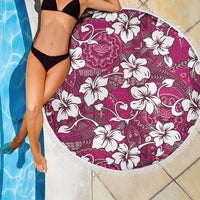 Piqi Bula Fiji Beach Blanket Fijian Tapa Seamless Hibiscus - Polynesian Pride