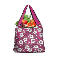 Piqi Bula Fiji Grocery Bag Fijian Tapa Seamless Hibiscus - Polynesian Pride