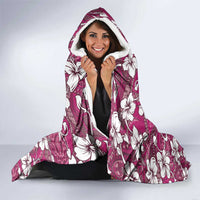 Piqi Bula Fiji Hooded Blanket Fijian Tapa Seamless Hibiscus - Polynesian Pride