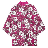 Piqi Bula Fiji Kimono Fijian Tapa Seamless Hibiscus - Polynesian Pride