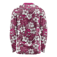 Piqi Bula Fiji Long Sleeve Shirt Fijian Tapa Seamless Hibiscus - Polynesian Pride