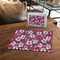 Piqi Bula Fiji Puzzle Fijian Tapa Seamless Hibiscus - Polynesian Pride