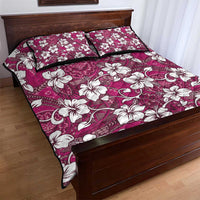 Piqi Bula Fiji Quilt Bed Set Fijian Tapa Seamless Hibiscus - Polynesian Pride