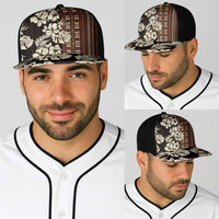 Bula Fiji Masi Baseball Net Cap Tapa Tropical Hibiscus Half Stylized - Polynesian Pride