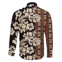 Bula Fiji Masi Family Matching Short Sleeve Bodycon Dress and Hawaiian Shirt Tapa Tropical Hibiscus Half Stylized LT14 - Polynesian Pride
