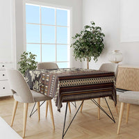 Bula Fiji Masi Tablecloth Tapa Tropical Hibiscus Half Stylized - Polynesian Pride