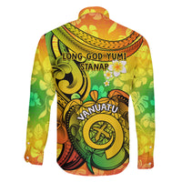 Halo Vanuatu Family Matching Long Sleeve Bodycon Dress and Hawaiian Shirt Sand Drawing Turtle Polynesian Tropical Flowers LT14 - Polynesian Pride