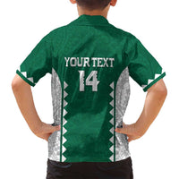 Custom Hawaii Volleyball Family Matching Puletasi and Hawaiian Shirt Hawaiian Kakau Pattern