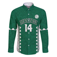 Custom Hawaii Volleyball Family Matching Tank Maxi Dress and Hawaiian Shirt Hawaiian Kakau Pattern