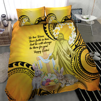 Polynesia Easter Day Bedding Set He Is Risen Lilium Longiflorum Polynesian Pattern