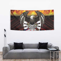 Fautasi Race Day American Samoa Tapestry Bald Eagle Polynesian Tattoo