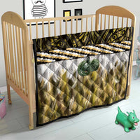 Yellow Traditional Cloak Aotearoa Quilt Maori Paua Shell Korowai Pattern