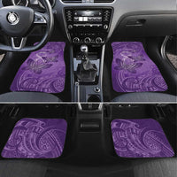 Personalised Polynesia Lupus Awareness Month Car Mats Warrior Purple Ribbon Polynesian Butterflies