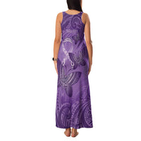 Personalised Polynesia Lupus Awareness Month Family Matching Tank Maxi Dress and Hawaiian Shirt Warrior Purple Ribbon Polynesian Butterflies LT14 - Polynesian Pride