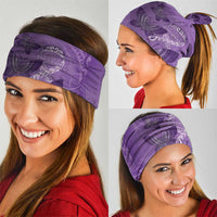 Polynesia Lupus Awareness Month Neck Gaiter Warrior Purple Ribbon Polynesian Butterflies