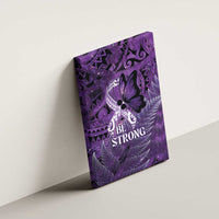 Lupus Awareness Month New Zealand Canvas Wall Art Be Strong Warrior Maori Silver Fern