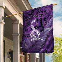 Lupus Awareness Month New Zealand Garden Flag Be Strong Warrior Maori Silver Fern