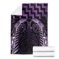 Purple Matariki New Zealand Blanket Maori Poutama Galaxy Vibes