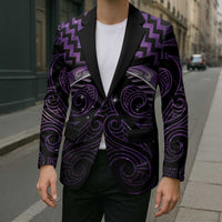 Purple Matariki New Zealand Blazer Maori Poutama Galaxy Vibes - Polynesian Pride