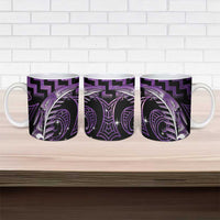 Purple Matariki New Zealand Ceramic Mug Maori Poutama Galaxy Vibes - Polynesian Pride