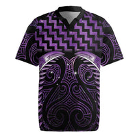 Purple Matariki New Zealand Rugby Jersey Maori Poutama Galaxy Vibes