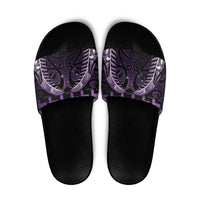 Purple Matariki New Zealand Slide Sandals Maori Poutama Galaxy Vibes - Polynesian Pride